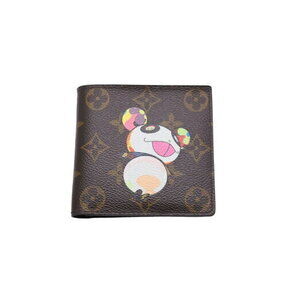 Louis Vuitton Wallet Takashi Murakami Portefeuille Monogram Panda Brown